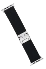Uray store Apple Watch 42mm Forest Kumaş Kordon - Siyah