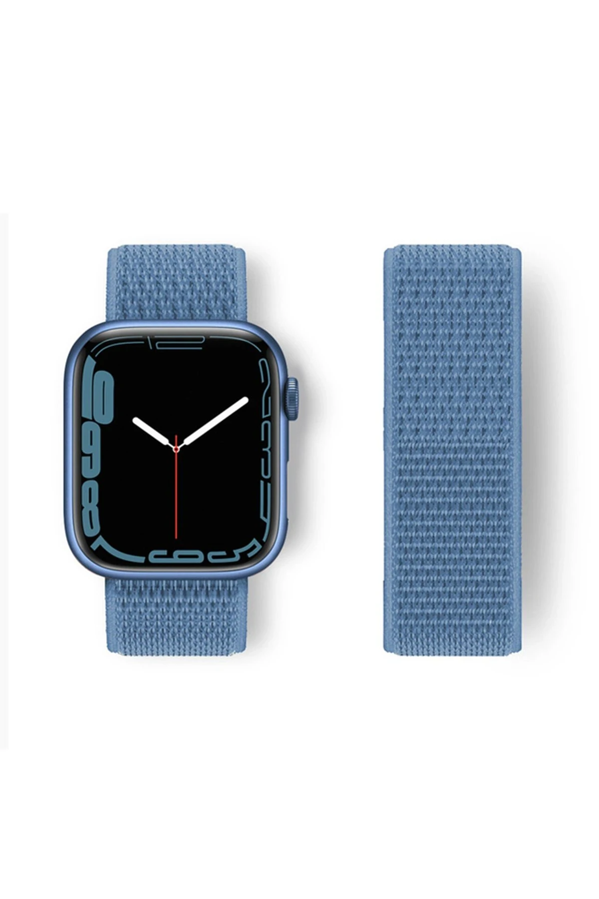 newface-apple-watch-42mm-hasirli-cirtcirtli-kordon-mavi-default Uray store Apple Watch 42mm Hasırlı Cırtcırtlı Kordon - Mavi - Görsel 1