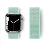 Uray store Apple Watch 42mm Hasırlı Cırtcırtlı Kordon - Turkuaz