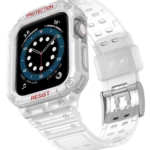 Uray store Apple Watch 42mm KR401 Silikon Kordon - Şeffaf