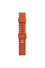 Uray store Apple Watch 42mm KR408 Çizgili Silikon Kordon - Turuncu - Görsel 3
