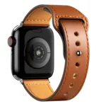 Uray store Apple Watch 42mm KR415 Luaz Deri Kordon - Kahverengi