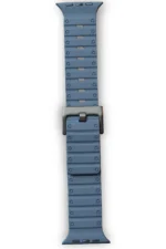 Uray store Apple Watch 42mm Magnus Mıknatıslı Silikon Kordon - Mavi