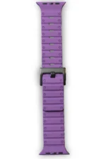 Uray store Apple Watch 42mm Magnus Mıknatıslı Silikon Kordon - Mor