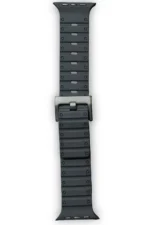 Uray store Apple Watch 42mm Magnus Mıknatıslı Silikon Kordon - Siyah