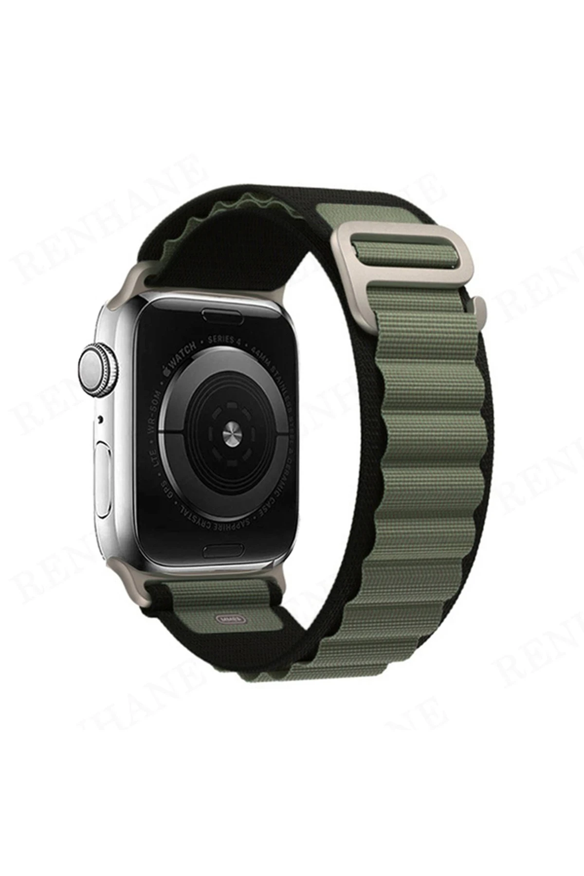 newface-apple-watch-42mm-mountain-kordon-siyah-yesil-default Uray store Apple Watch 42mm Mountain Kordon - Siyah-Yeşil - Görsel 1