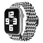 Uray store Apple Watch 42mm Star Kordon - Zigzag Siyah-Beyaz