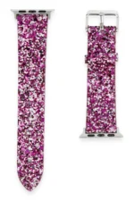 Uray store Apple Watch 42mm Starry Taşlı Kordon - Derin Mor
