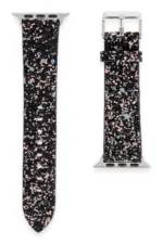 Uray store Apple Watch 42mm Starry Taşlı Kordon - Siyah