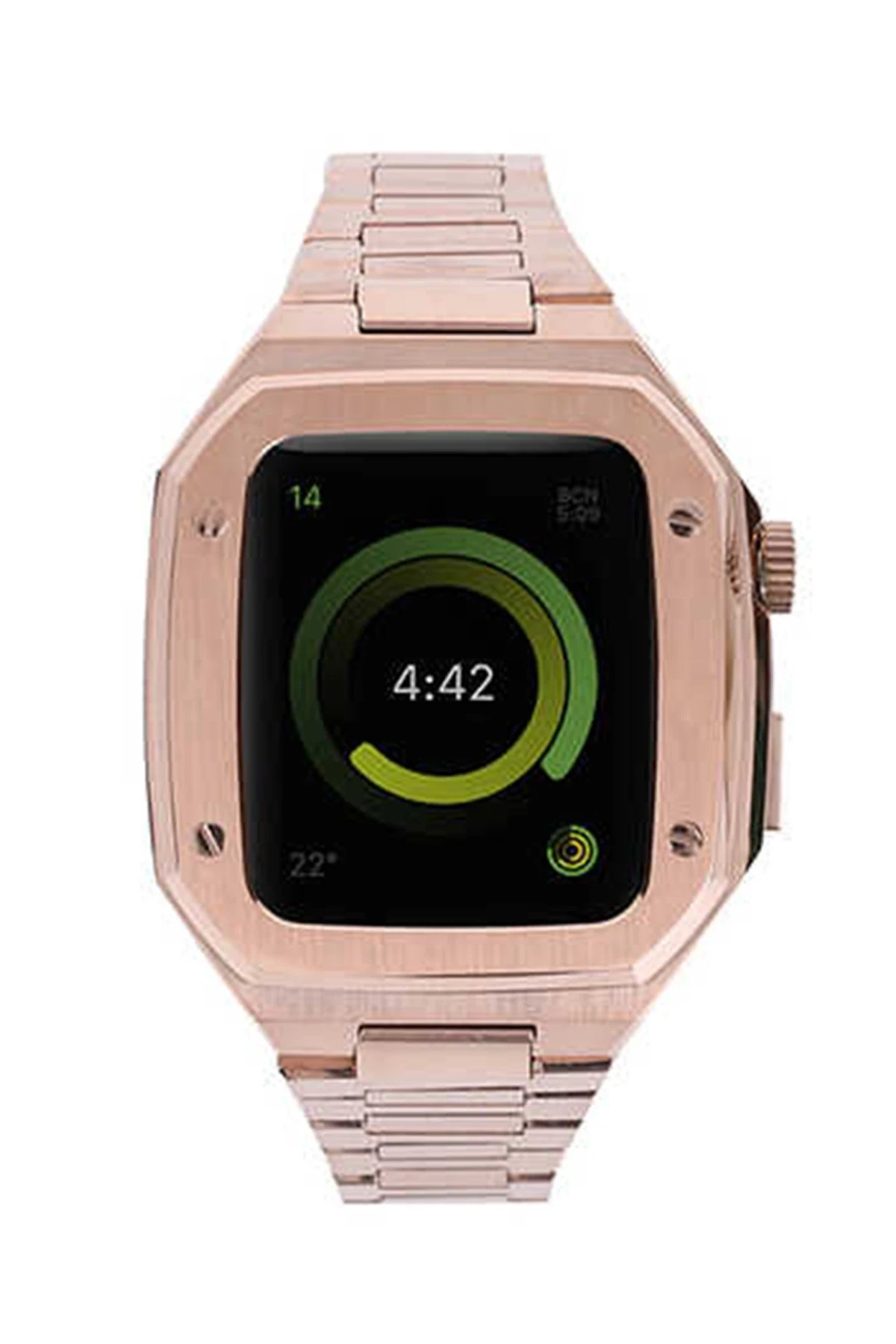 newface-apple-watch-44mm-metal-petek-kasali-kordon-rose-gold-default Uray store Apple Watch 44mm Metal Petek Kasalı Kordon - Rose Gold - Görsel 1