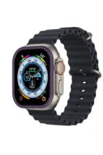 Uray store Apple Watch Ultra 49mm Alüminyum Kasa Cam Ekran Koruyucu - Mor - Görsel 2