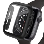 Uray store Apple Watch Ultra 49mm Camlı Kasa Ekran Koruyucu - Siyah