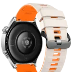 Uray store Apple Watch Ultra 49mm Minoc Kordon - Beyaz-Turuncu