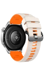 Uray store Apple Watch Ultra 49mm Minoc Kordon - Beyaz-Turuncu