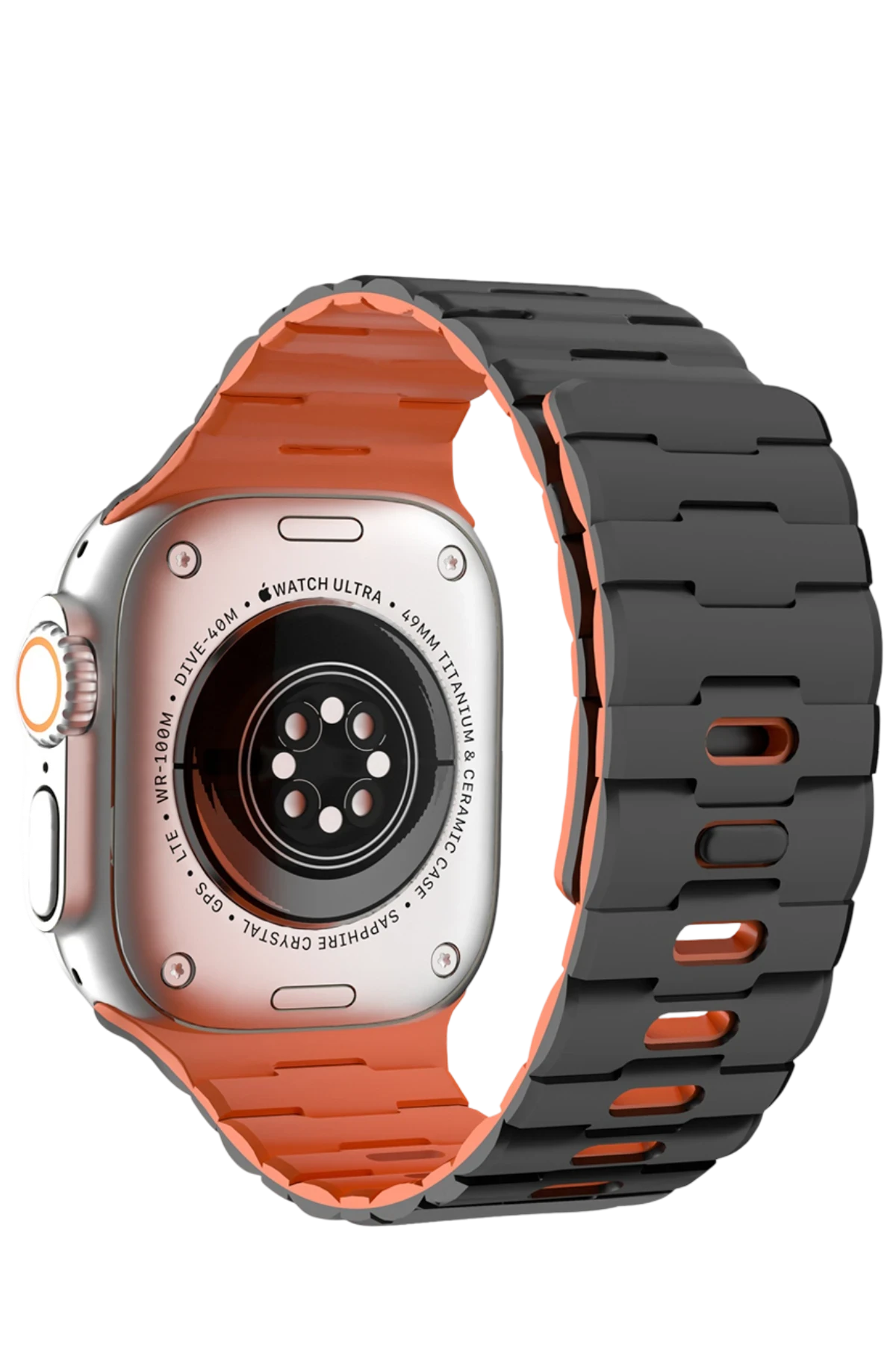 newface-apple-watch-ultra-49mm-wowen-kordon-siyah-turuncu-default Uray store Apple Watch Ultra 49mm Wowen Kordon - Siyah-Turuncu - Görsel 1
