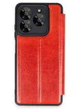 Uray store General Mobile Era 50 Kılıf Flip Cover - Kırmızı