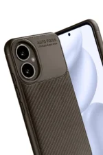 Uray store Honor 400 Kılıf Auto Focus Karbon Kapak - Kahverengi - Görsel 2