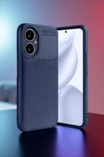 Uray store Honor 400 Kılıf Auto Focus Karbon Kapak - Lacivert - Görsel 5