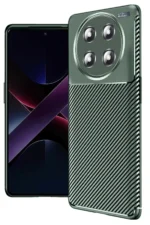 Uray store Honor Magic 7 Lite Kılıf Auto Focus Karbon Kapak - Koyu Yeşil
