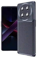 Uray store Honor Magic 7 Lite Kılıf Auto Focus Karbon Kapak - Lacivert
