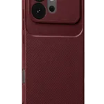 Uray store Huawei Honor 600 Auto Focus Karbon Kapak - Bordo