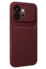 Uray store Huawei Honor 600 Auto Focus Karbon Kapak - Bordo