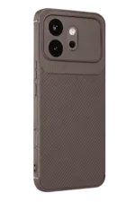 Uray store Huawei Honor 600 Auto Focus Karbon Kapak - Gri