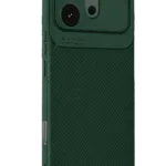 Uray store Huawei Honor 600 Auto Focus Karbon Kapak - Koyu Yeşil