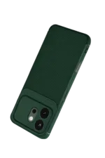 Uray store Huawei Honor 600 Auto Focus Karbon Kapak - Koyu Yeşil - Görsel 3