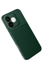 Uray store Huawei Honor 600 Lite Auto Focus Karbon Kapak - Koyu Yeşil - Görsel 2