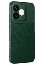 Uray store Huawei Honor 600 Lite Auto Focus Karbon Kapak - Koyu Yeşil