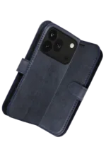 Uray store Huawei Honor 600 Pro Trend S Plus Kapaklı Kılıf - Lacivert - Görsel 3