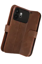 Uray store Huawei Honor 600 Trend S Plus Kapaklı Kılıf - Taba - Görsel 3