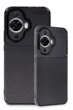 Uray store Huawei Nova 12S Kılıf Auto Focus Karbon Kapak - Siyah - Görsel 3