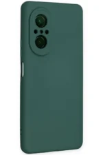 Uray store Huawei Nova 9 SE Kılıf Nano içi Kadife Silikon - Koyu Yeşil - Görsel 2