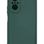 Uray store Huawei Nova 9 SE Kılıf Nano içi Kadife Silikon - Koyu Yeşil