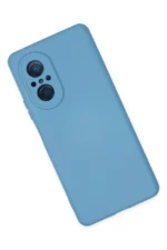 Uray store Huawei Nova 9 SE Kılıf Nano içi Kadife Silikon - Mavi - Görsel 3