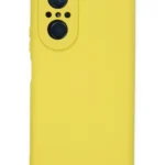Uray store Huawei Nova 9 SE Kılıf Nano içi Kadife Silikon - Sarı