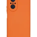 Uray store Huawei Nova 9 SE Kılıf Nano içi Kadife Silikon - Turuncu