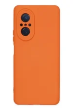 Uray store Huawei Nova 9 SE Kılıf Nano içi Kadife Silikon - Turuncu