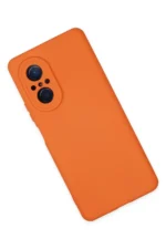 Uray store Huawei Nova 9 SE Kılıf Nano içi Kadife Silikon - Turuncu - Görsel 3