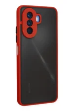 Uray store Huawei Nova Y70 Kılıf Montreal Silikon Kapak - Kırmızı - Görsel 2