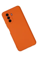 Uray store Huawei Nova Y70 Kılıf Nano içi Kadife Silikon - Turuncu - Görsel 3