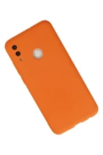 Uray store Huawei P Smart 2019 Kılıf Nano içi Kadife Silikon - Turuncu - Görsel 2