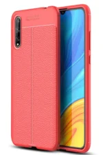 Uray store Huawei P Smart S Kılıf Auto Focus Kapak - Kırmızı