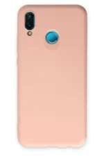 Uray store Huawei P20 Lite Kılıf Nano içi Kadife Silikon - Pudra
