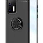 Uray store Huawei P40 Kılıf Range Yüzüklü Silikon - Siyah