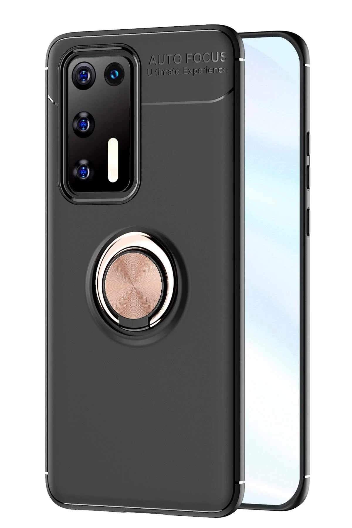 newface-huawei-p40-kilif-range-yuzuklu-silikon-siyah-gold-default Uray store Huawei P40 Kılıf Range Yüzüklü Silikon - Siyah-Gold - Görsel 1