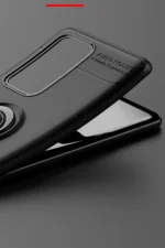 Uray store Huawei P40 Pro Kılıf Range Yüzüklü Silikon - Siyah - Görsel 4