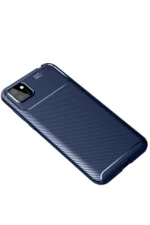 Uray store Huawei Y5P Kılıf Auto Focus Karbon Kapak - Lacivert - Görsel 2
